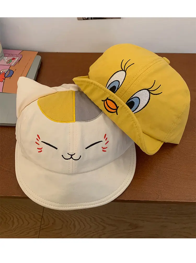 Yellow Duck Tongue Baseball Cap for Women — feature 9