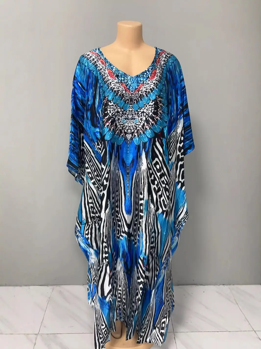 Cross-Border Printed Large Hem Dress for Women - Image 9
