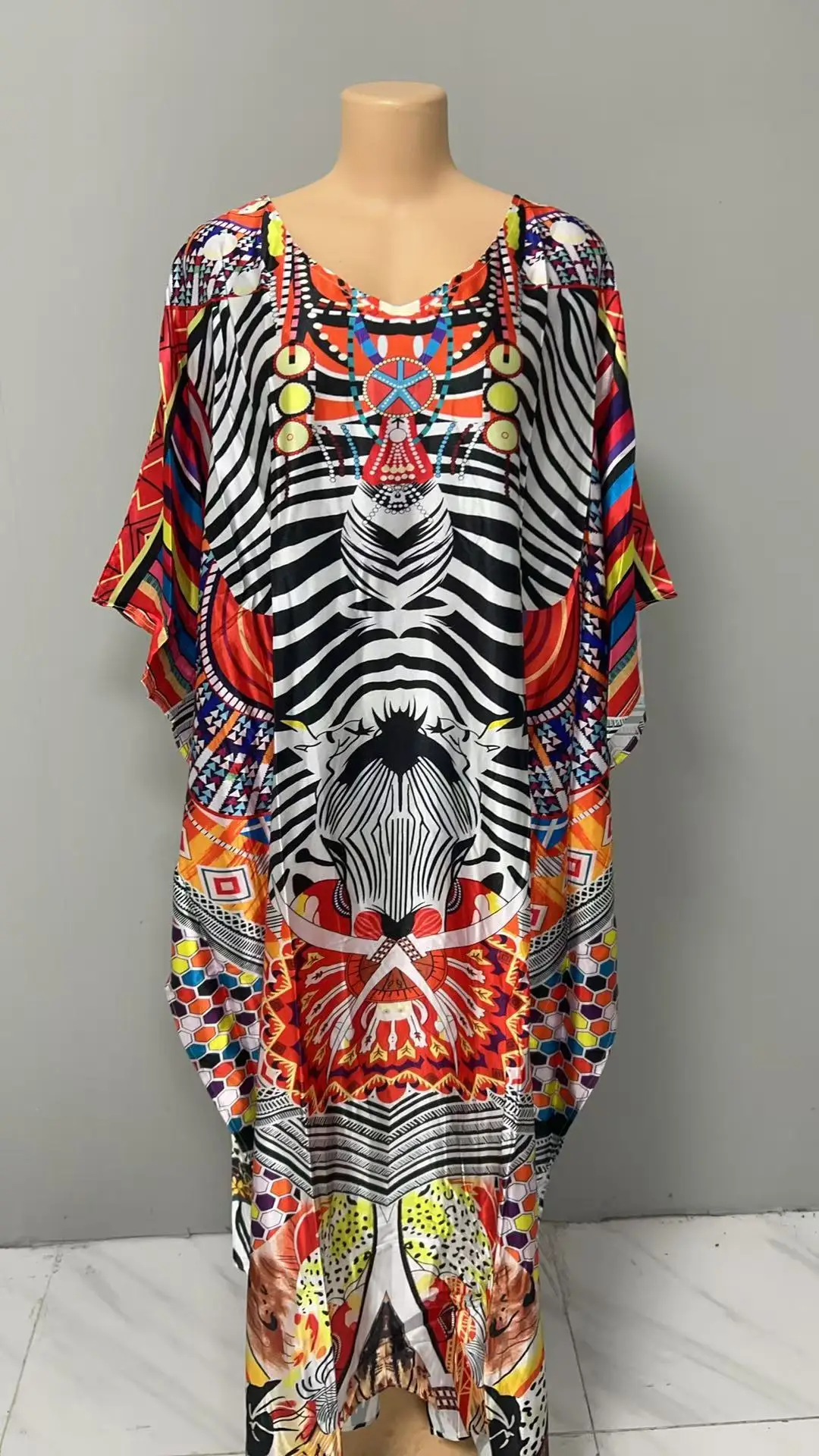 Cross-Border Printed Large Hem Dress for Women — feature 4