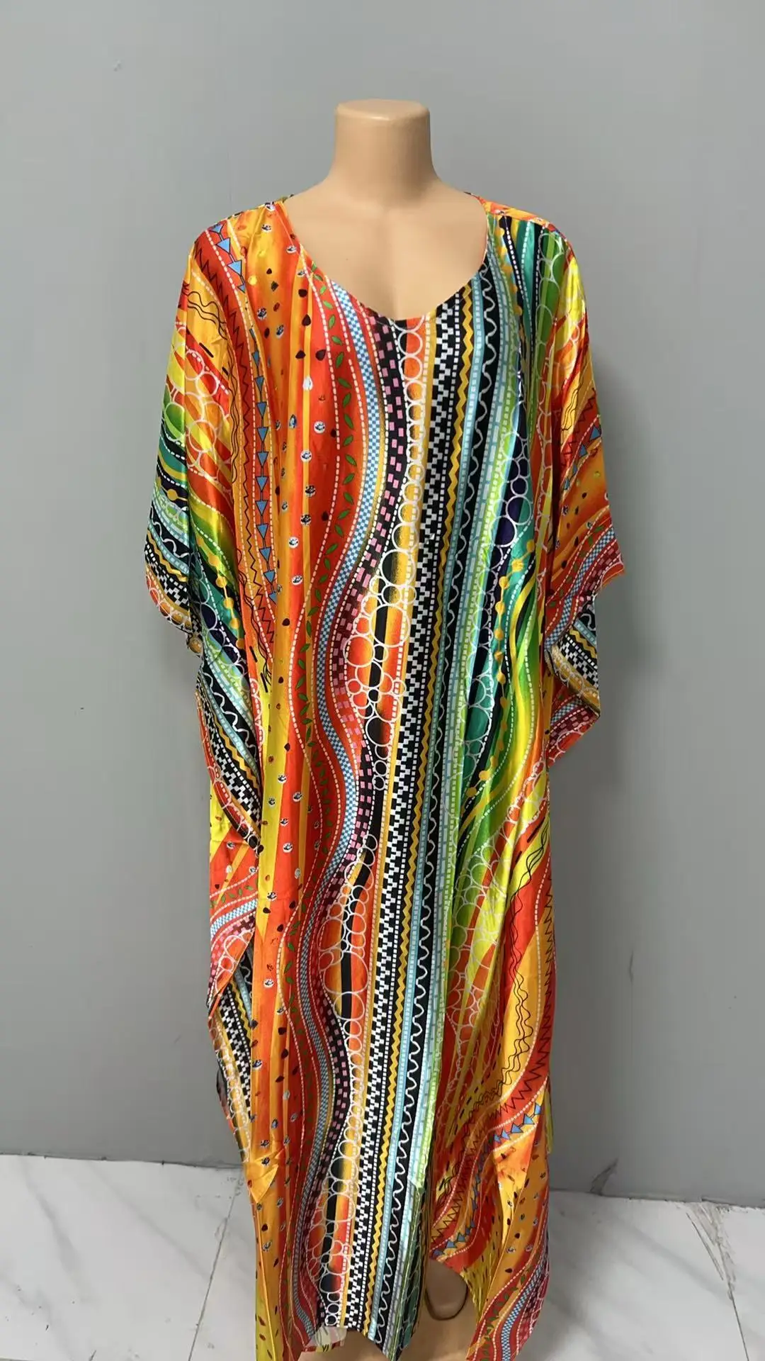 Cross-Border Printed Large Hem Dress for Women - Image 5