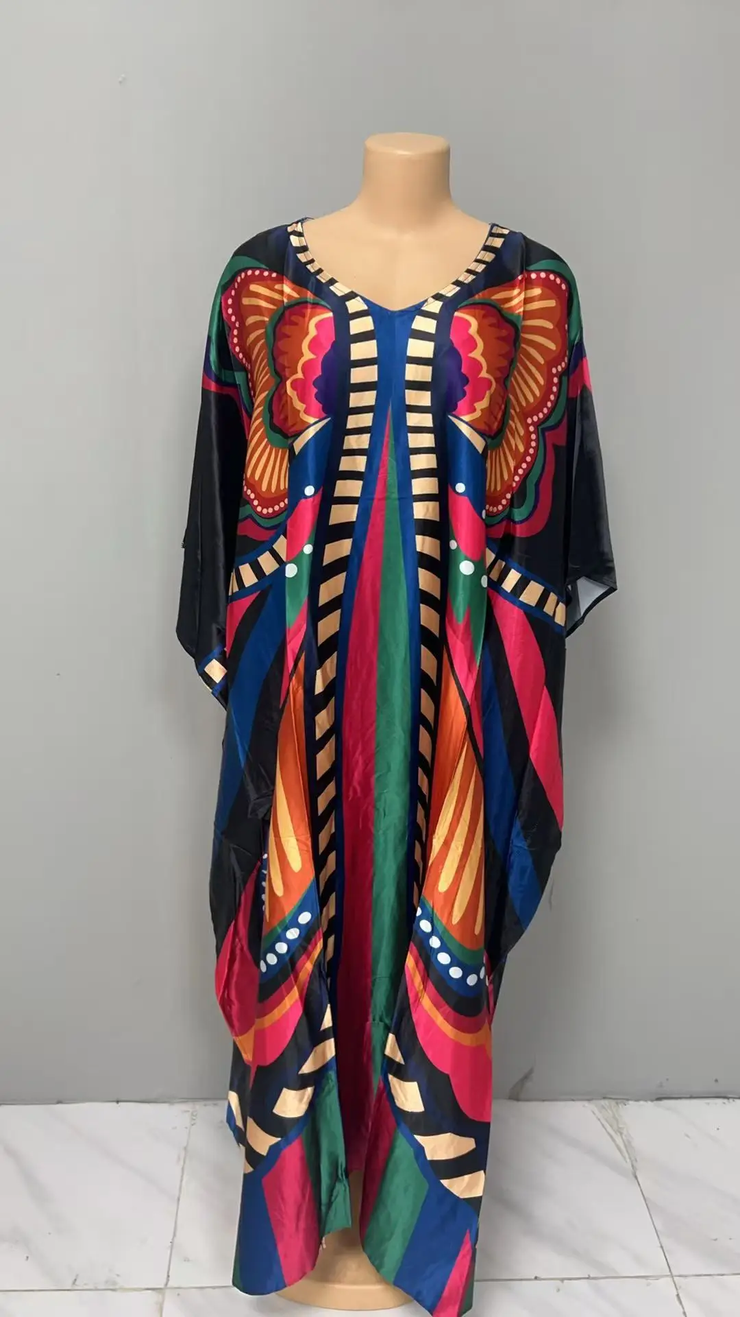Cross-Border Printed Large Hem Dress for Women - Image 7