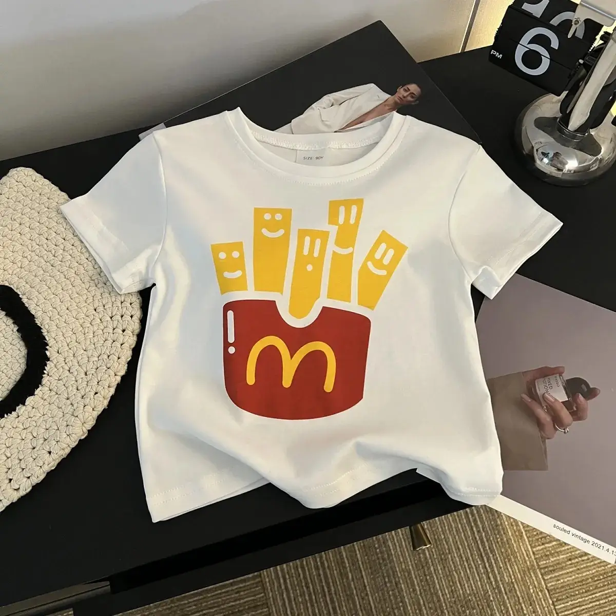 Mutan Burger Cotton T-Shirt for Boys Girls - Image 2