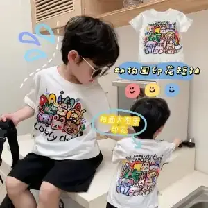 Mutan Burger Cotton T-Shirt for Boys Girls - Image 7