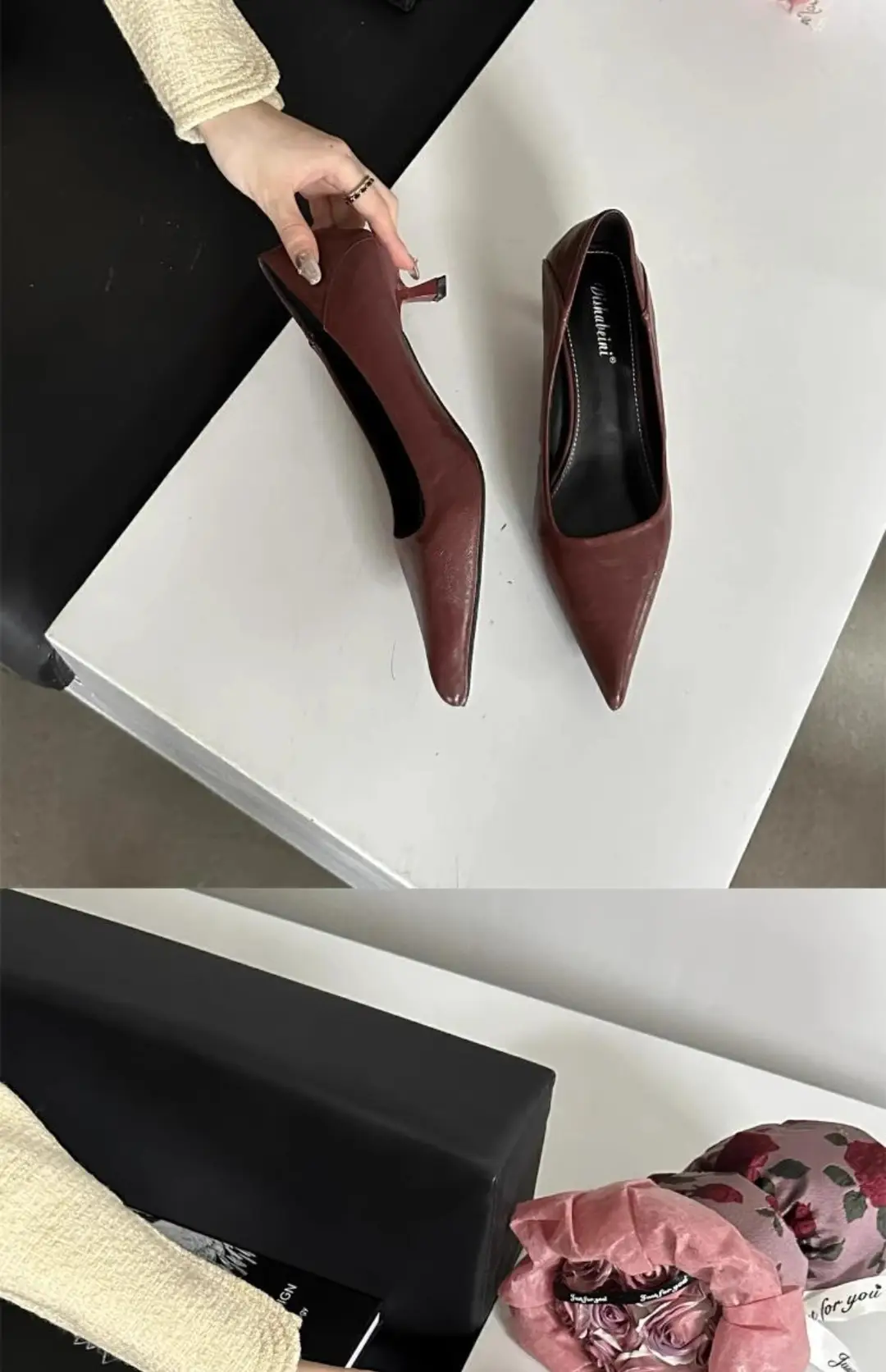 Fashionable, Sexy and Comfortable Pointed-Toe Shallow High Heels, Sexy Cat-Heeled Shoes, Pointed-Toe French New Leopard Print Stiletto Shoes — feature 20