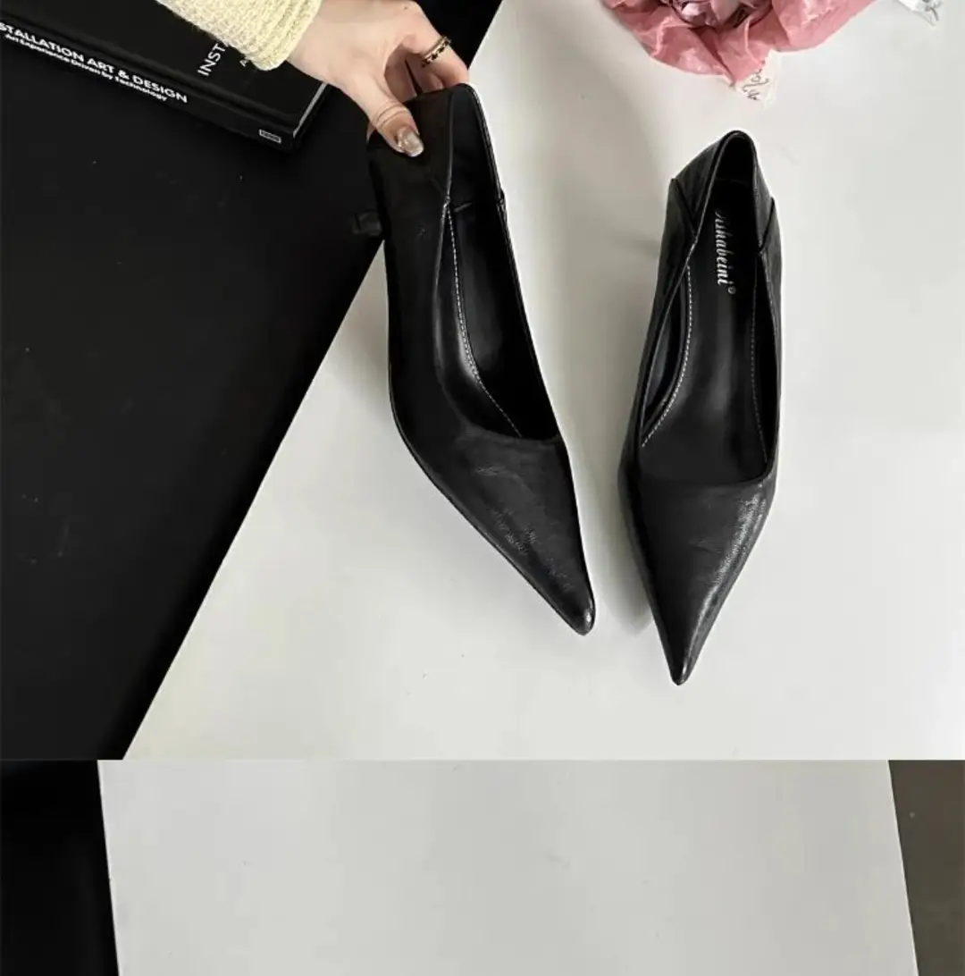 Fashionable, Sexy and Comfortable Pointed-Toe Shallow High Heels, Sexy Cat-Heeled Shoes, Pointed-Toe French New Leopard Print Stiletto Shoes — feature 21