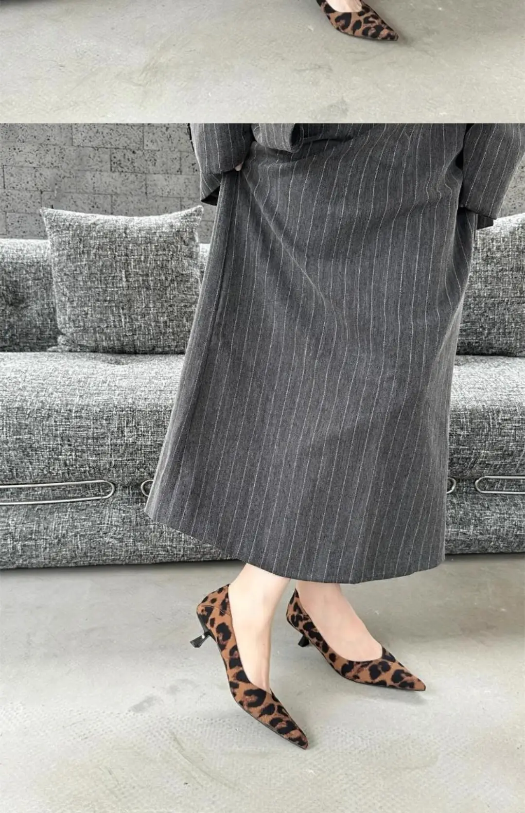 Fashionable, Sexy and Comfortable Pointed-Toe Shallow High Heels, Sexy Cat-Heeled Shoes, Pointed-Toe French New Leopard Print Stiletto Shoes — feature 6