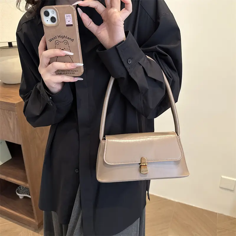 Women's Korean Style Shoulder Bag Brown 2025 - Image 6