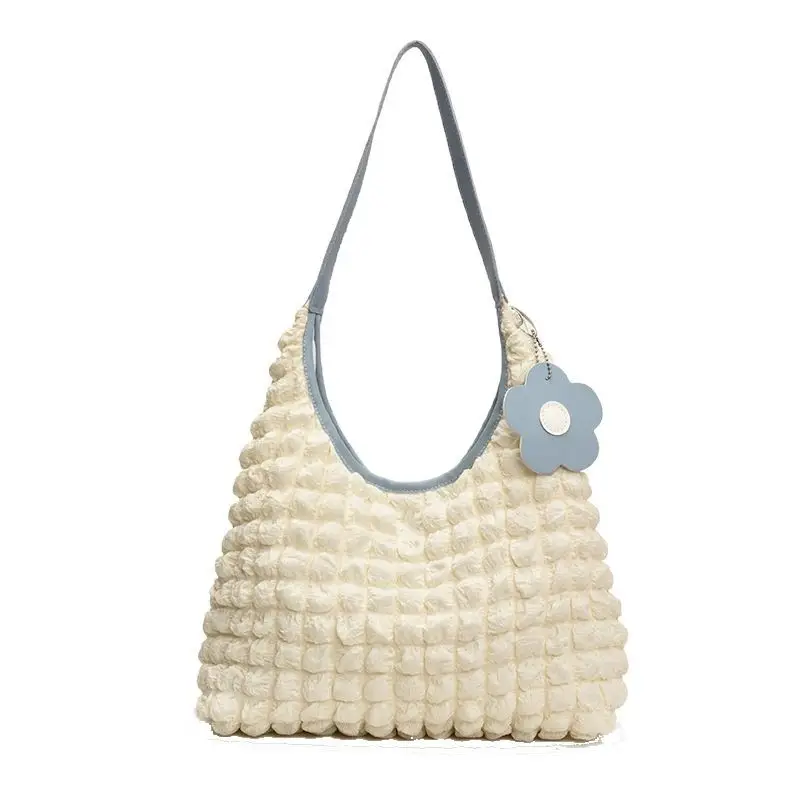 Large Bubble Grid Underarm Tote Bag for Women - Image 10