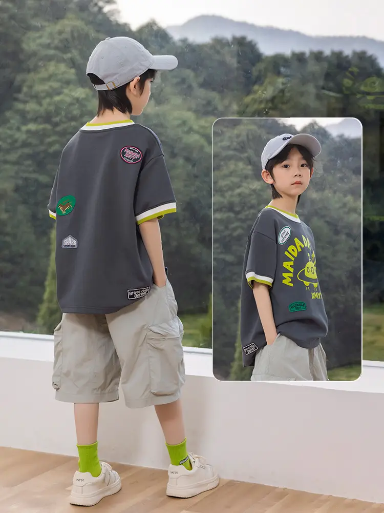 Panda Yuanyuan 2025 Kids Huzhou T-Shirt Black Yellow - Image 4