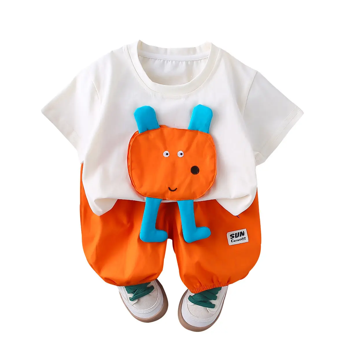 Boys 2-Piece Summer Suit White Green 2025 - Image 7