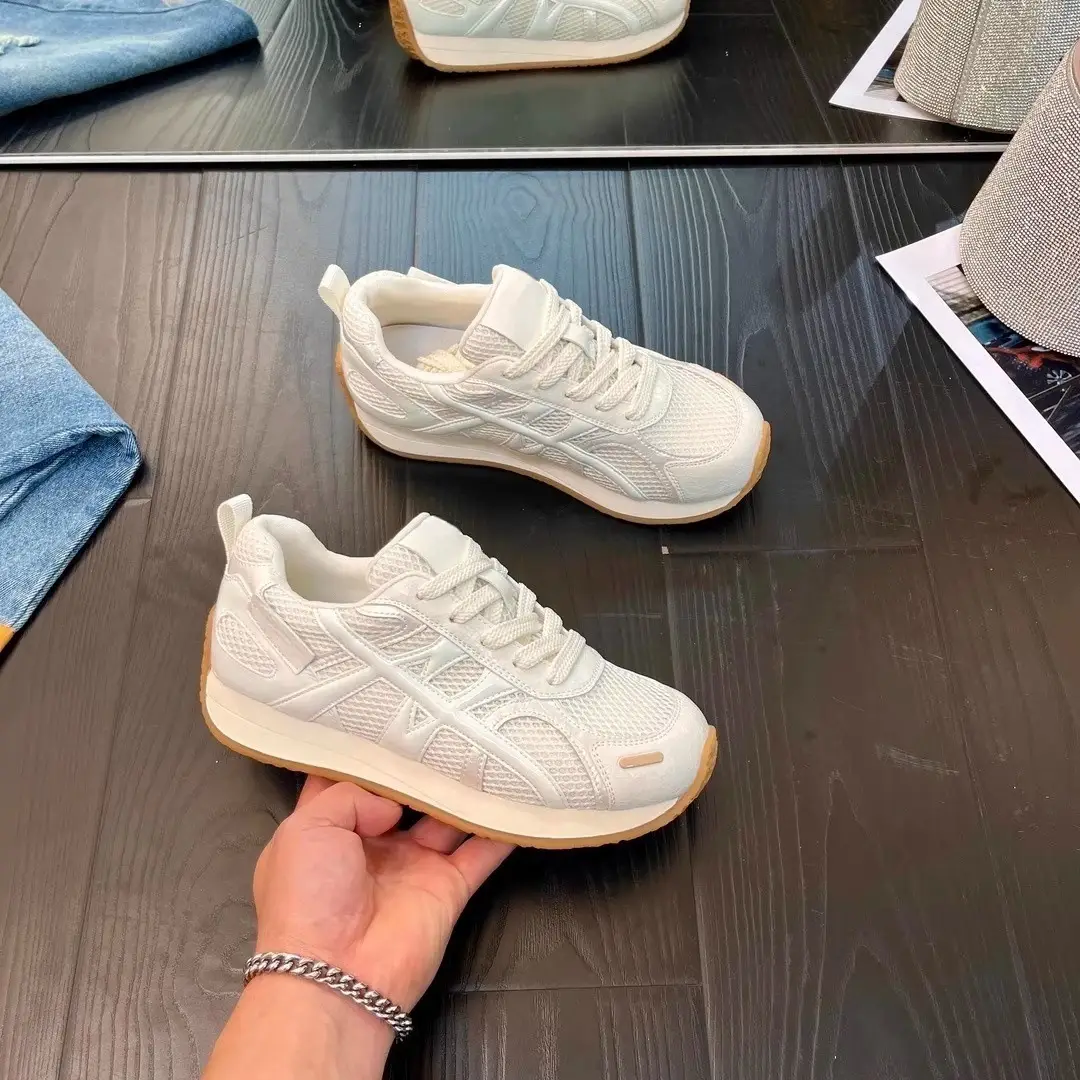 Spring 2025 Forrest Gump Shoes Women's New All-match Casual Mesh Breathable Round Head Feet Small Thick Sole Jogging sneaker - Image 4