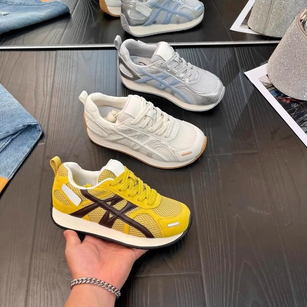 Spring 2025 Forrest Gump Shoes Women's New All-match Casual Mesh Breathable Round Head Feet Small Thick Sole Jogging sneaker - Image 5