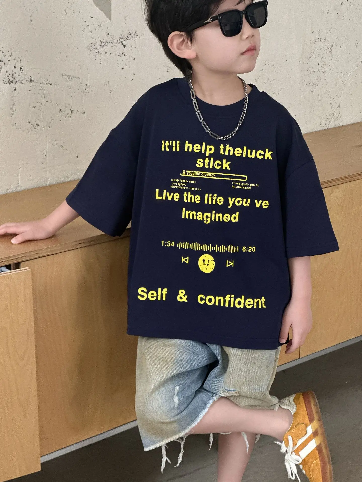 Kids Cotton T-Shirt Boys Summer 2025 Cool Trendy - Image 6