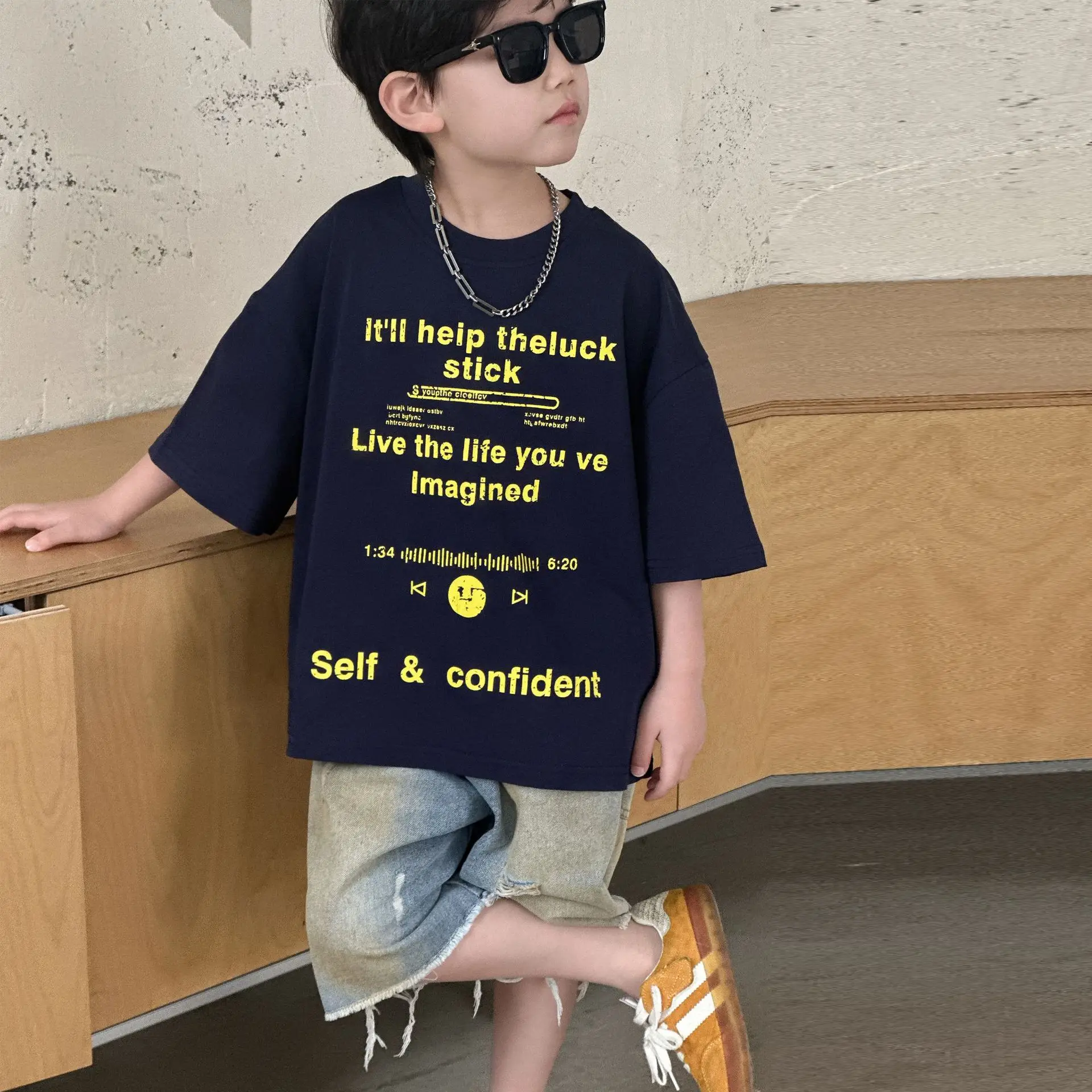 Kids Cotton T-Shirt Boys Summer 2025 Cool Trendy — feature 10