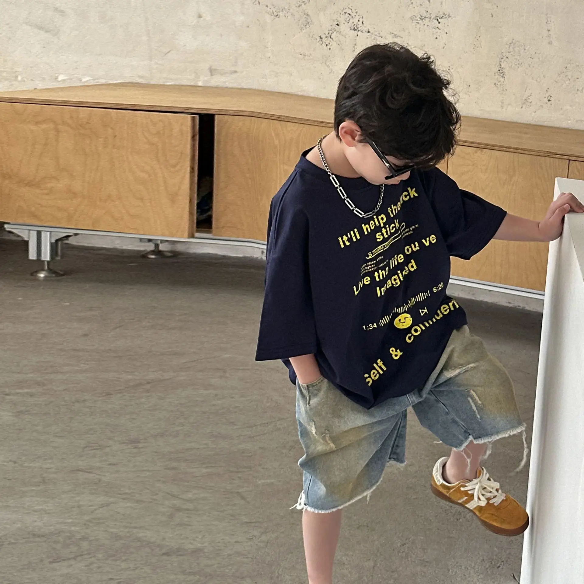 Kids Cotton T-Shirt Boys Summer 2025 Cool Trendy — feature 11