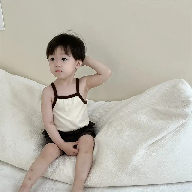 Baby Summer Tank Top Shorts Set Black White 2025 - Image 10