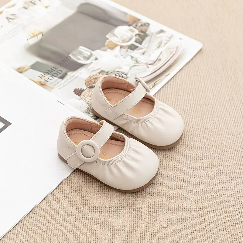 Baby Black Velvet Strap Shoes for Girls 2025
