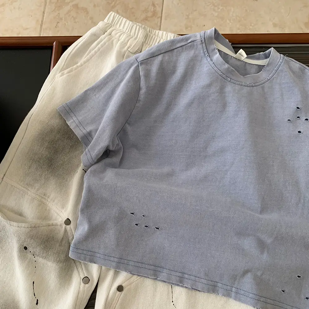 Grey Boys Letter Printed Short Sleeve T-Shirt - Image 3
