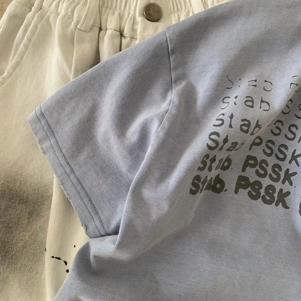 Grey Boys Letter Printed Short Sleeve T-Shirt - Image 5