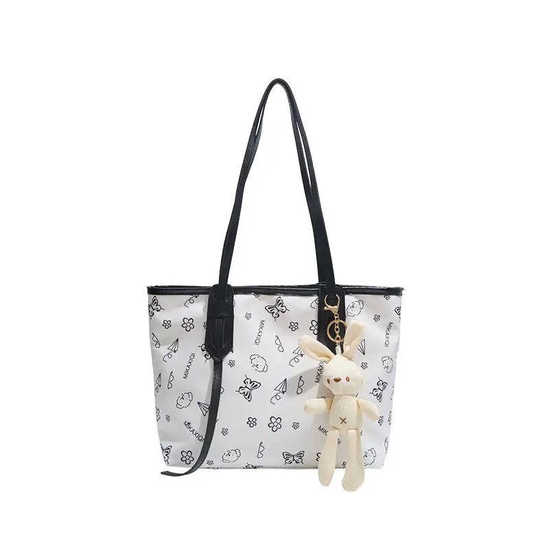 New Fashion Women's Printed Tote Bag with Cute Bear Design - Image 13
