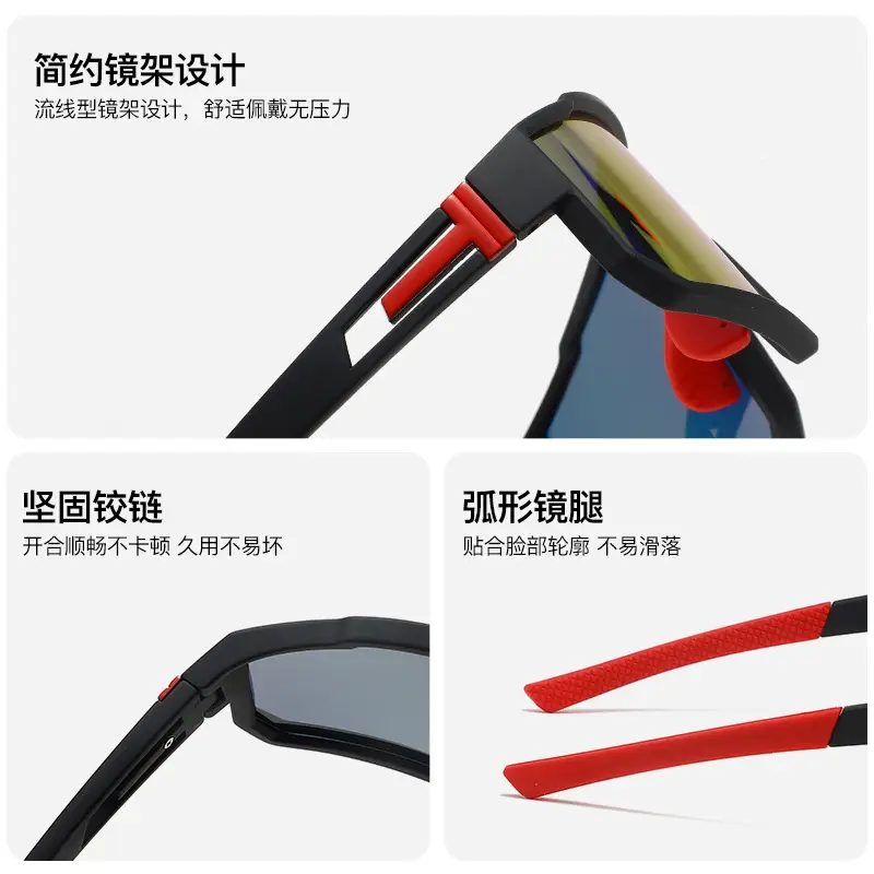 Black Polarized Cycling Sunglasses for Women