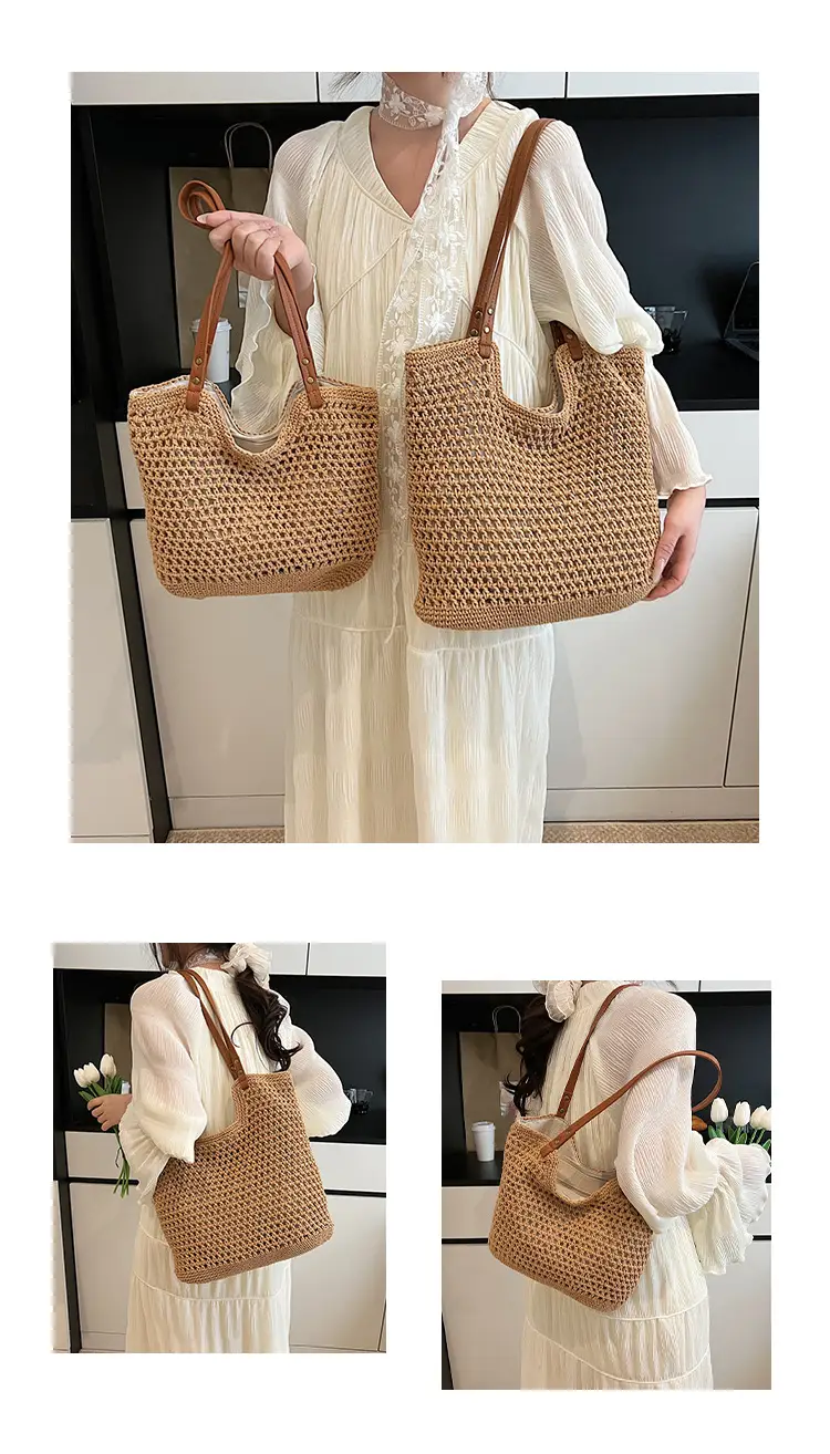 New Large Capacity Woven Women's Shoulder Bag — feature 10