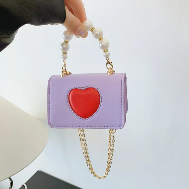 Korean Style Love Heart Crossbody Bag for Girls Girls