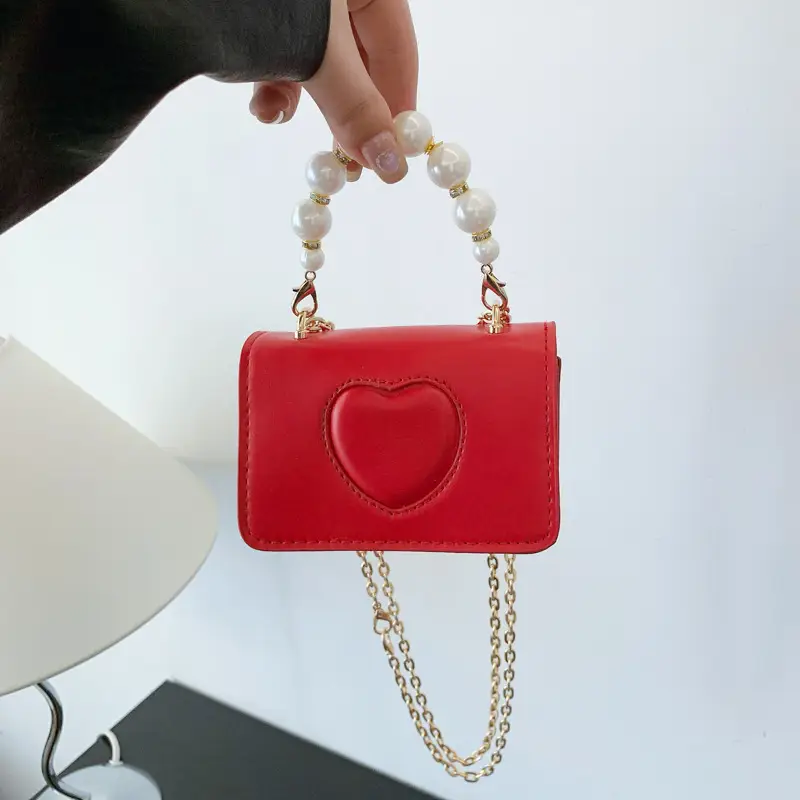 Korean Style Love Heart Crossbody Bag for Girls Girls