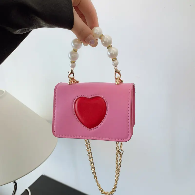 Korean Style Love Heart Crossbody Bag for Girls Girls