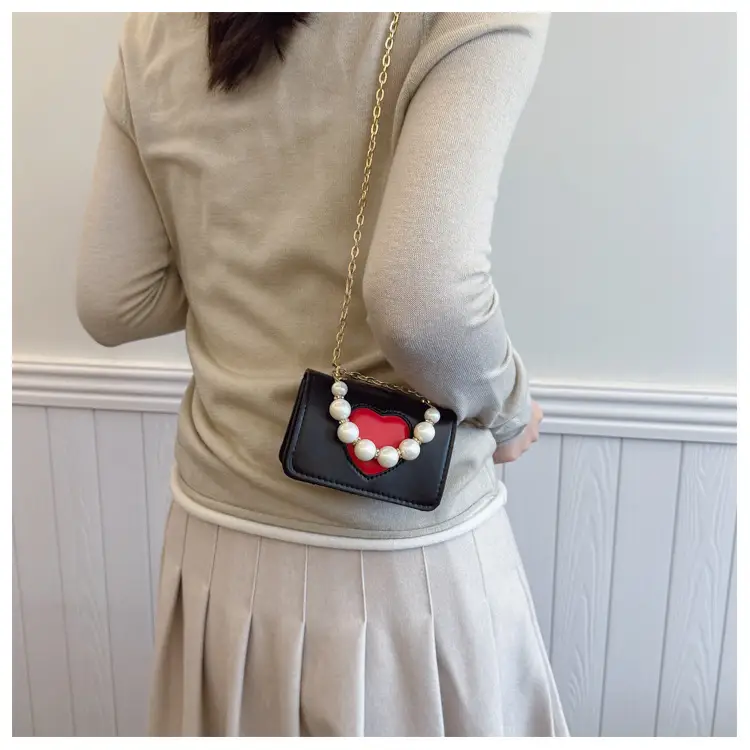 Korean Style Love Heart Crossbody Bag for Girls Girls — feature 21