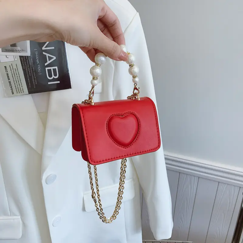 Korean Style Love Heart Crossbody Bag for Girls Girls
