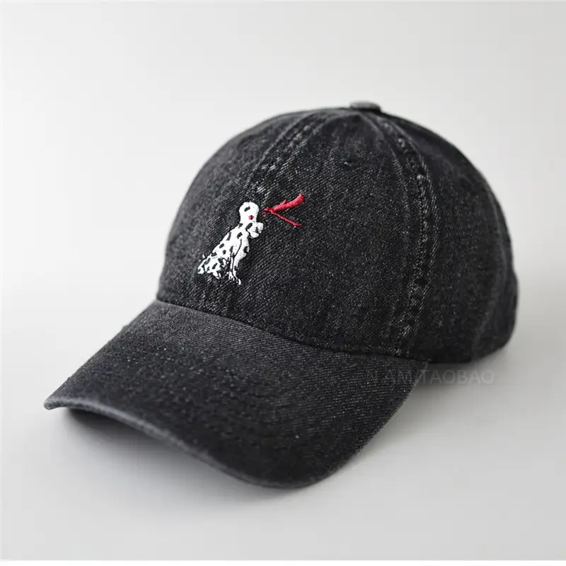 New Puppy Embroidered Denim Cap for Men Women