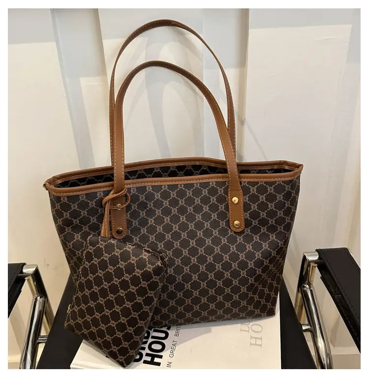 Women's Brown White Pattern Crossbody Bag Large Capacity — feature 22