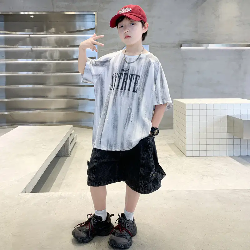 Summer Boys Denim Shorts & T-Shirt Set — feature 10
