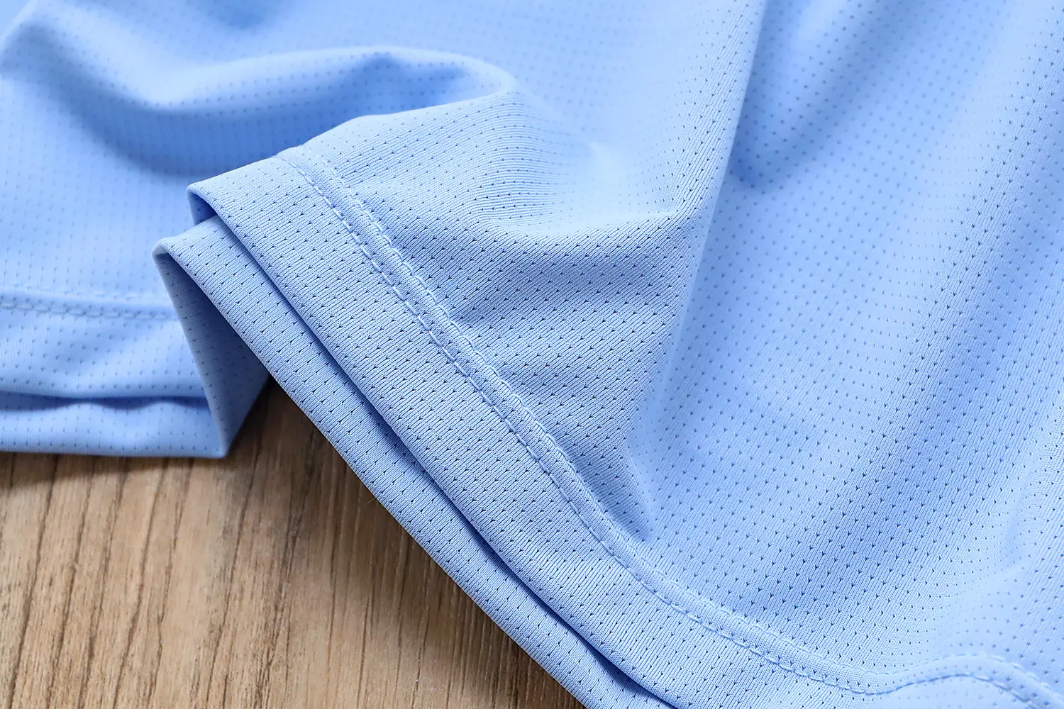 Boys Ice Silk T-Shirt Blue Round Neck Short Sleeve — feature 8