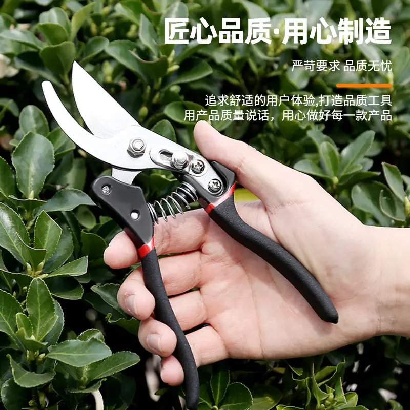 Manufacturer Wholesale Pruning Shears for Flowers and Fruit Trees, Special Gardening Scissors for Grafting, Labor-Saving Thick Branch Scissors, Garden Tools