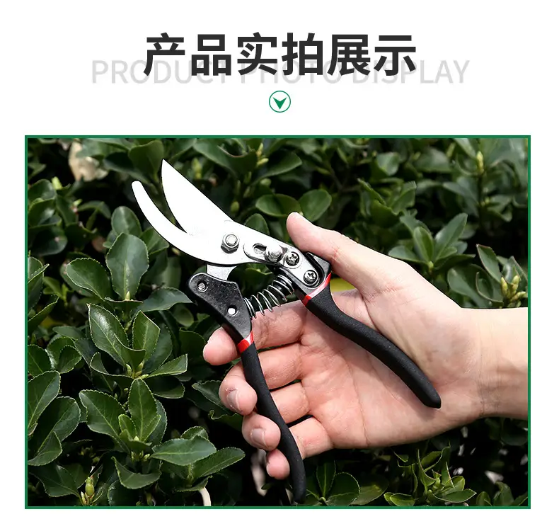 Manufacturer Wholesale Pruning Shears for Flowers and Fruit Trees, Special Gardening Scissors for Grafting, Labor-Saving Thick Branch Scissors, Garden Tools — feature 11