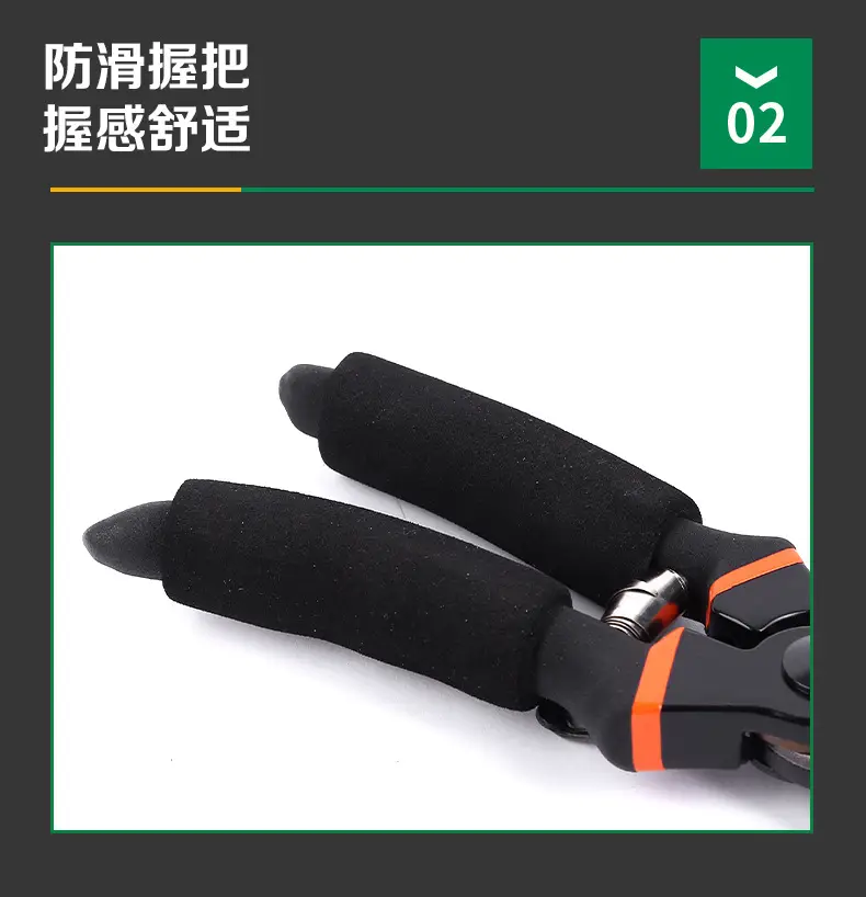 Manufacturer Wholesale Pruning Shears for Flowers and Fruit Trees, Special Gardening Scissors for Grafting, Labor-Saving Thick Branch Scissors, Garden Tools — feature 9