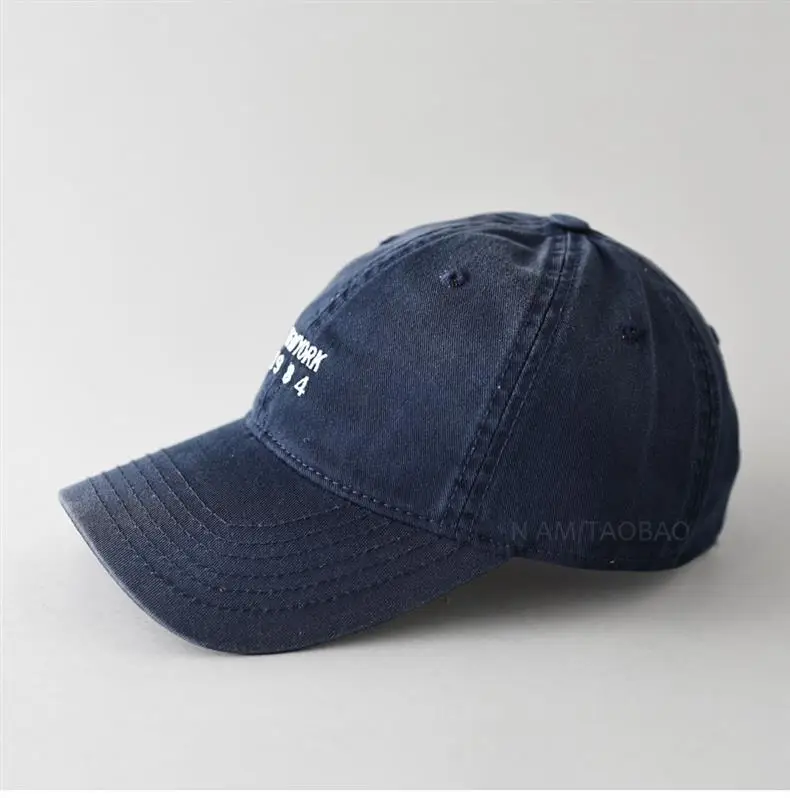 Black Korean Style Baseball Cap with "NEW YORK 1984" Embroidery — feature 14