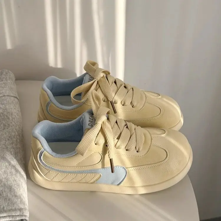 Women Retro White Sneakers Thick Soled 2025 - Image 5