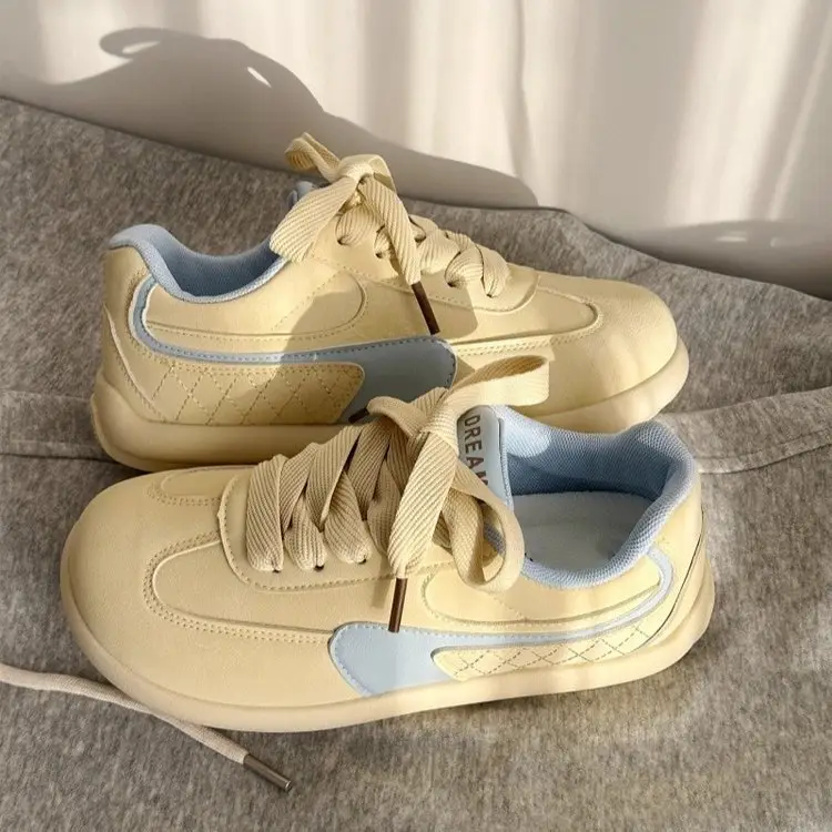 Women Retro White Sneakers Thick Soled 2025 - Image 6