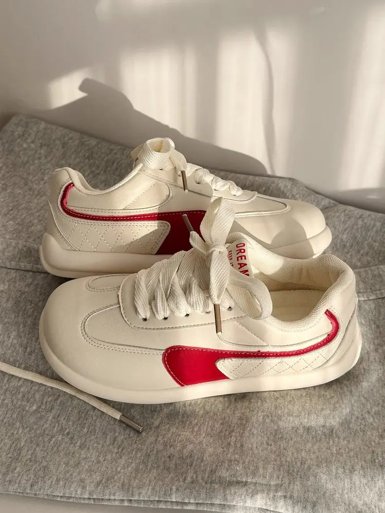 Women Retro White Sneakers Thick Soled 2025 — feature 10
