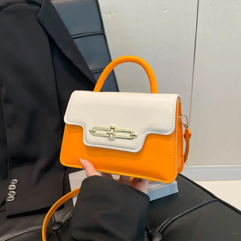 Women's 2025 Square Black White Crossbody Bag