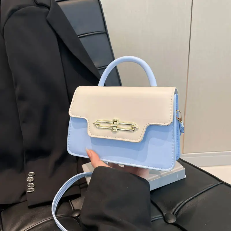 Women's 2025 Square Black White Crossbody Bag