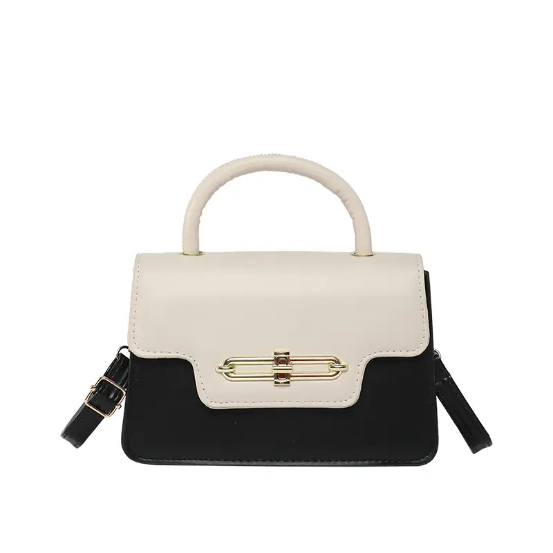 Women's 2025 Square Black White Crossbody Bag