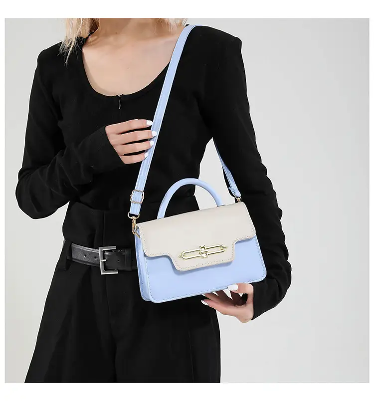 Women's 2025 Square Black White Crossbody Bag — feature 17