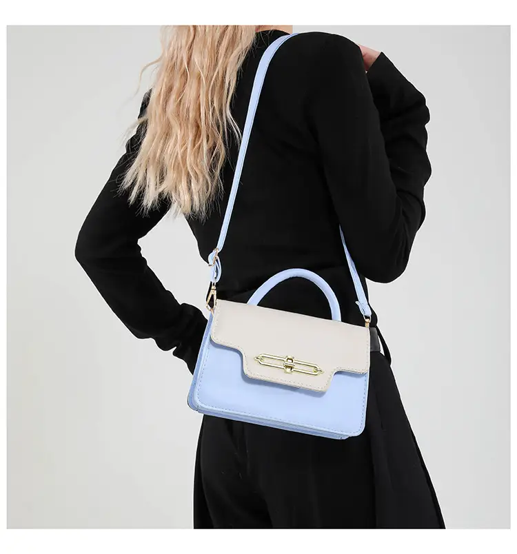 Women's 2025 Square Black White Crossbody Bag — feature 18