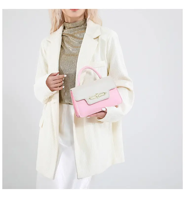 Women's 2025 Square Black White Crossbody Bag — feature 27