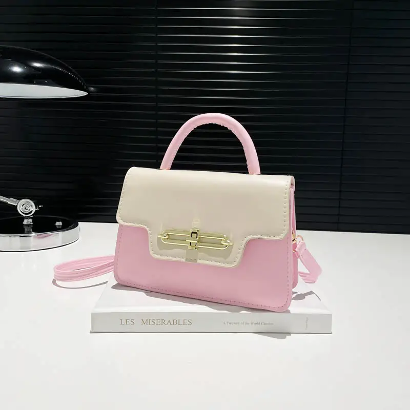 Women's 2025 Square Black White Crossbody Bag