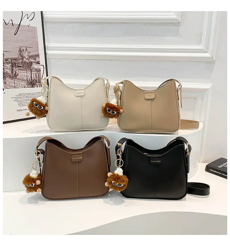 Brown Western Style Crossbody Bag with Long Strap — feature 21